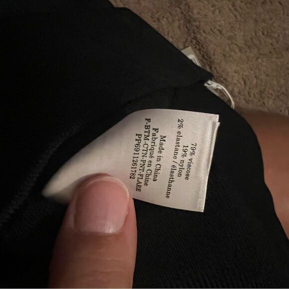 Everlane textured ribbed high rise flare pant M - Picture 7 of 9